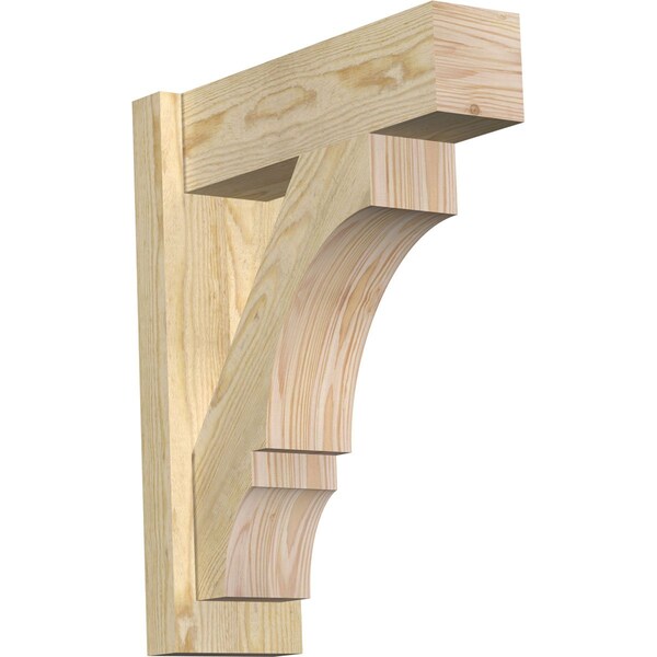 Ekena Millwork Balboa Block Rough Sawn Outlooker, Douglas Fir, 6"W x 18"D x 22"H OUT06X18X22BOA05RDF - main